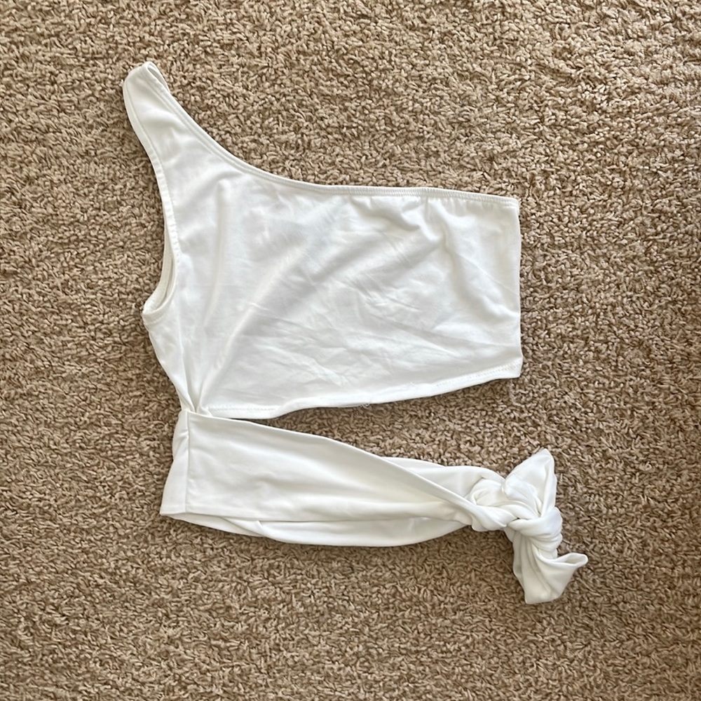 White off the shoulder top